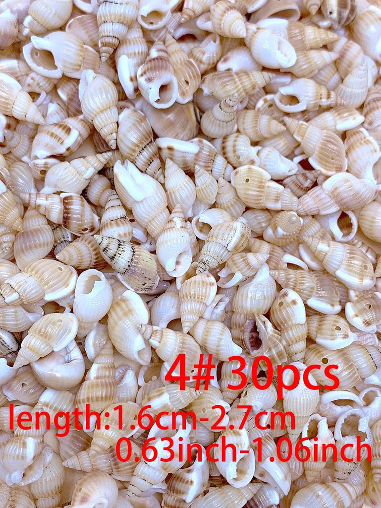 30/60/120pcs natural handmade diy with hole shell suitable for bracelet necklace earrings pendant jewelry accessories