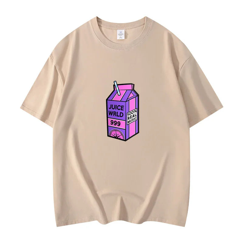 Rapper Juice Wrld 999 Short T Shirt Men's Women's Letter Printed Tshirts Y2k Casual Fashion Sportswear Summer Clothing