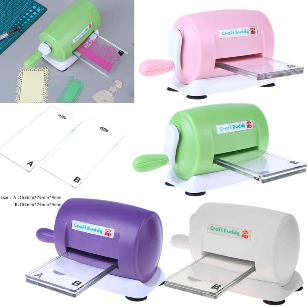 Plastic Scrapbook Die Cutter Embossing Machine Home PC DIY Scrapbooking Paper Crafts Scrapbooking Cutter Piece Machine Handcraft