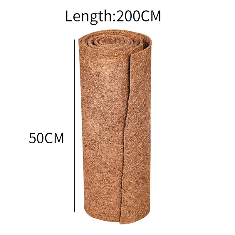 Plant Fiber Roll Natural Reptile Carpet Mat Reptile Bedding Supplies Insulation Flowerpot Basket Coconut Coir Liner Sheet Coco