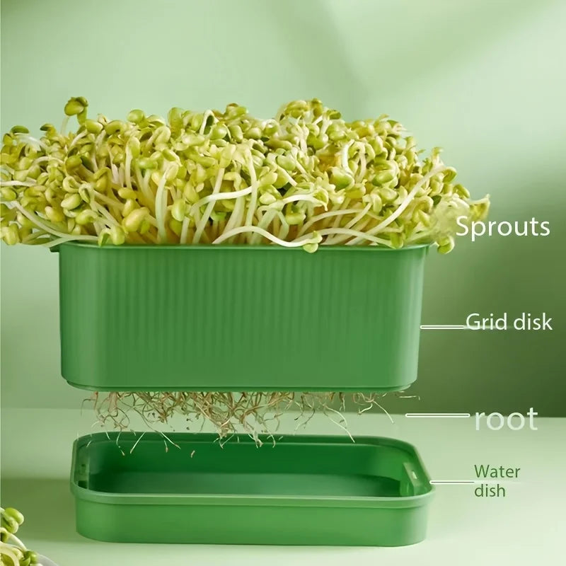 Sprouting Tray Box Vegetable Soilless Pea Bean Seedling Nursery Trays Hydroponics Sprout Plate Seed Sprouter Garden Tools