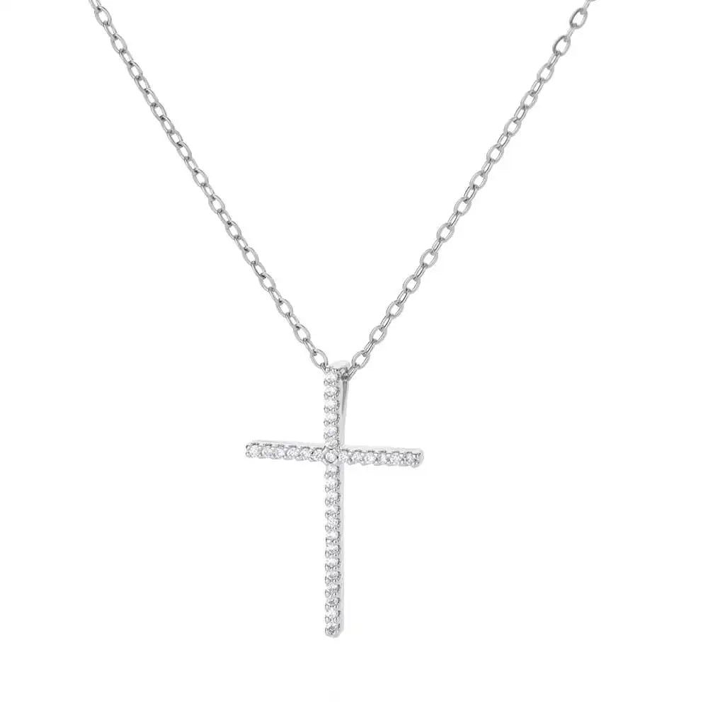 Goth Cross Jesus Pendant Necklace for Women Stainless Steel Luxury Necklace Trend Couple Jewelry collares mujer free shipping