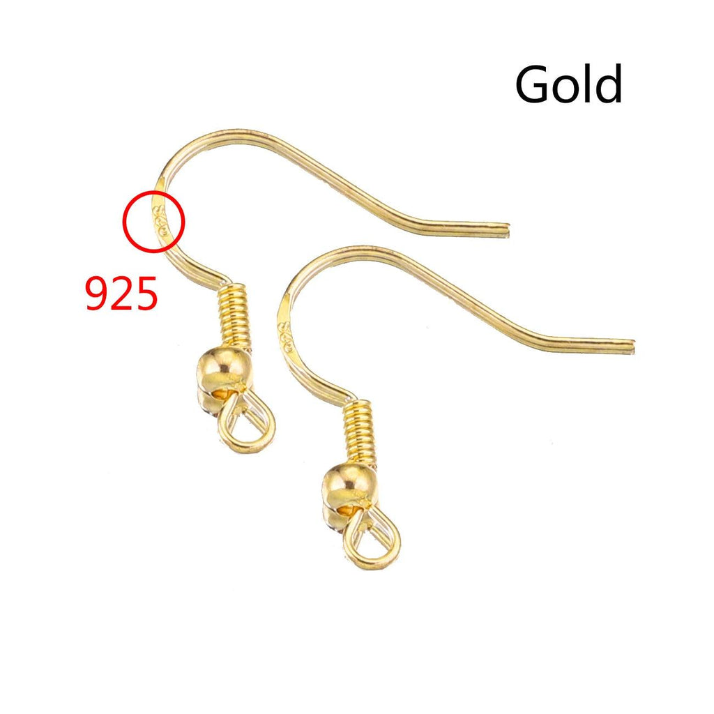 100pcs/lot Carven 925 Silver Copper Earrings Clasps Hooks Fittings DIY Jewelry Making Accessories Iron Hook Earwire Jewelry