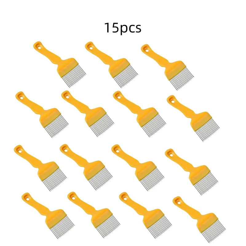 Beekeeping Tools 18 Pin Bee honey Forks Straight Needles Uncapping Forks handle Stainless Steel Honey Sparse Rake Shovel Comb