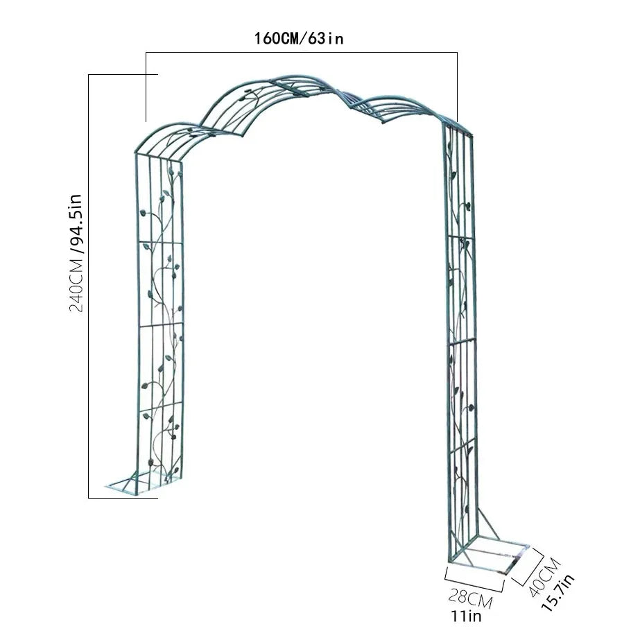 Outdoor Wedding Arch Door Wrought Iron Home Garden Party Stand Decoration Flower Balloons Arches Wrought Iron Garden Arch