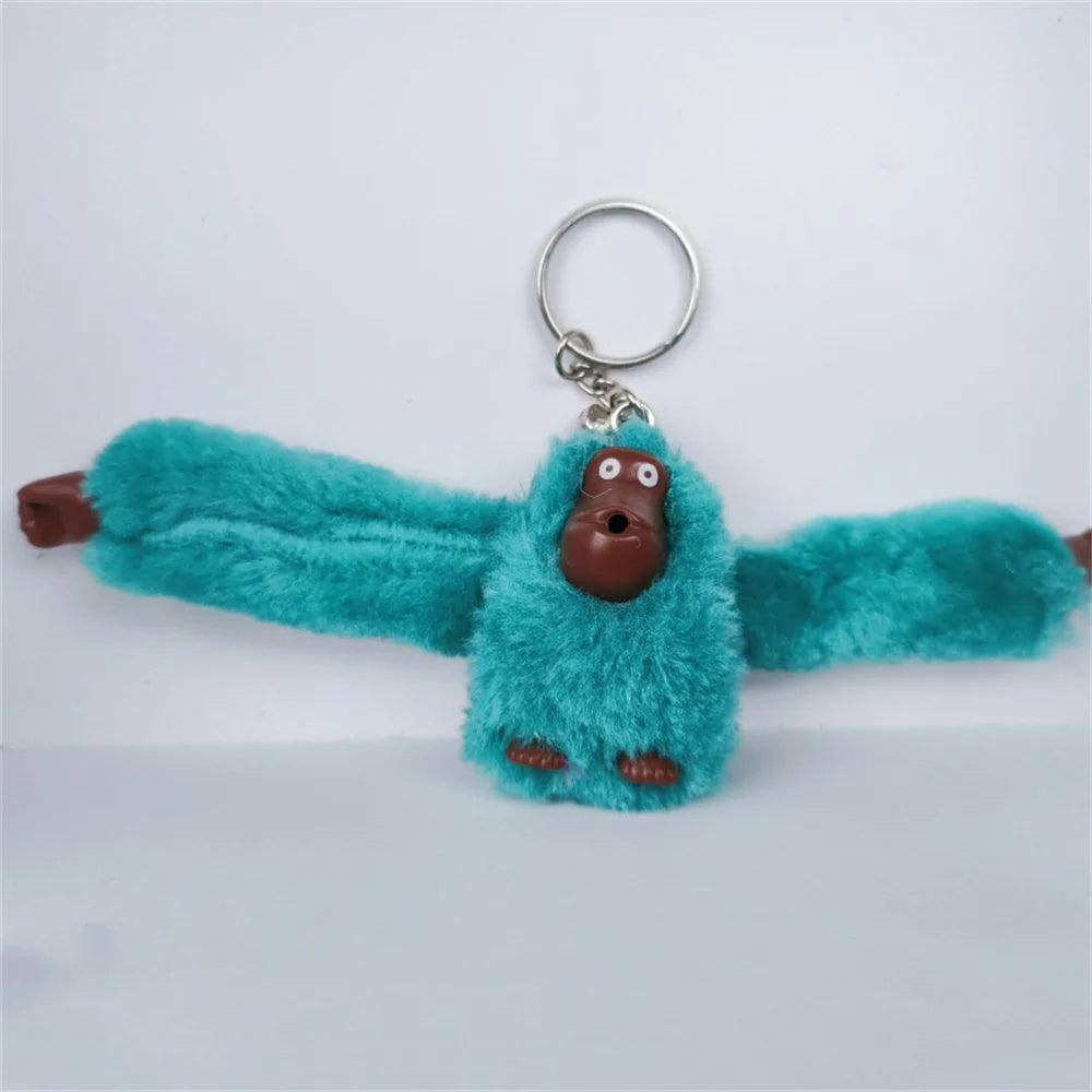 Funny Plush Monkey Keychain Gorilla Long Arm Animal Backpack Pendant Handbag Key Ring Decoration Adult Birthday Gifts Kids Toys