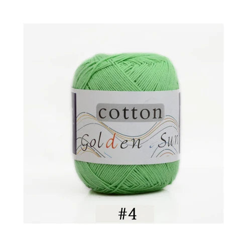 100 Percent Cotton Yarn for Hand Knitting and Crochet 8 Ply Worsted Soft Yarn for Sweaters and Blankets 50g 200m