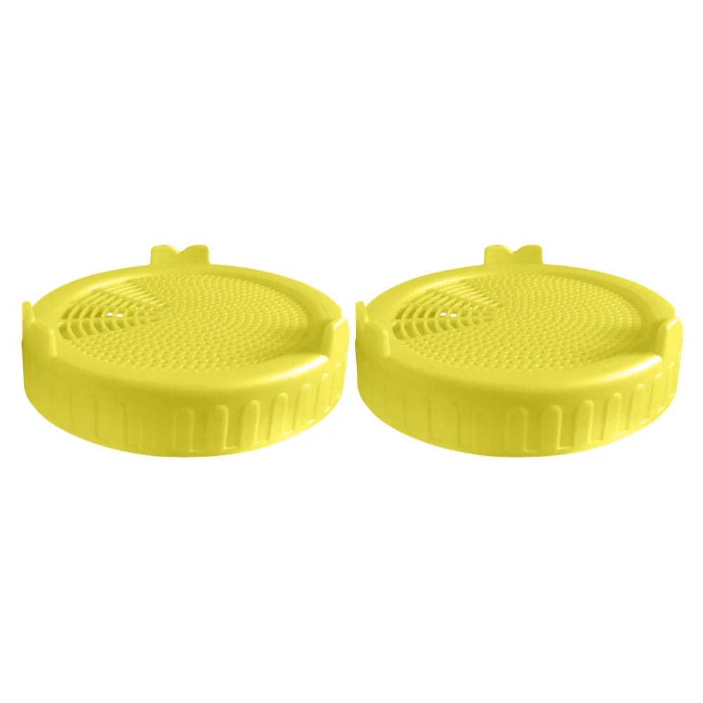 1-2PCS Plastic Sprouting Lid Food Grade Seed Crop Germination Vegetable Plastic Sealing Ring LidMesh Sprout Cover For Mason Jar