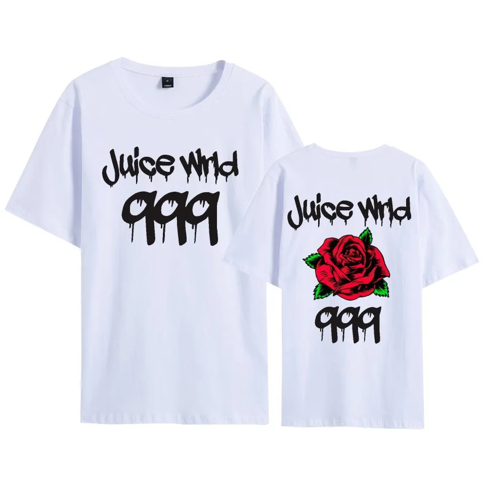 Rapper Juice Wrld 999 Short T Shirt Men's Women's Letter Printed Tshirts Y2k Casual Fashion Sportswear Summer Clothing