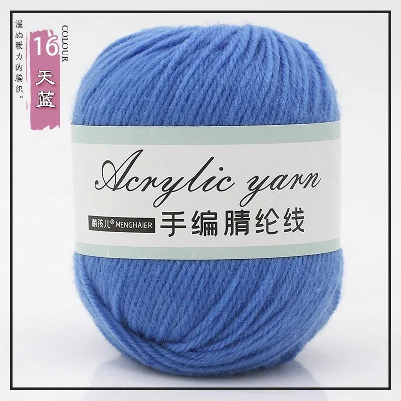 Four Strands Acrylic Knitting Yarn For DIY Handwoven Starter