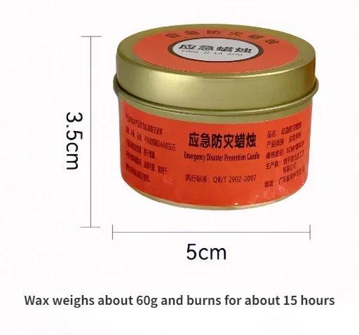 Halloween Candles Long Burning 20PCS Slow Burning Candles 24 Hours Lasting Windproof Outdoor Survival Candle Beeswax Wax Camping