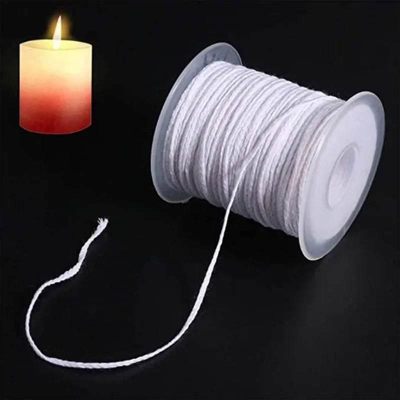 24 Strand Candles Core Wire 61 Meter Cotton Woven Candle Core DIY Handmade Candle Wick DIY Candle Making Material Cotton Core