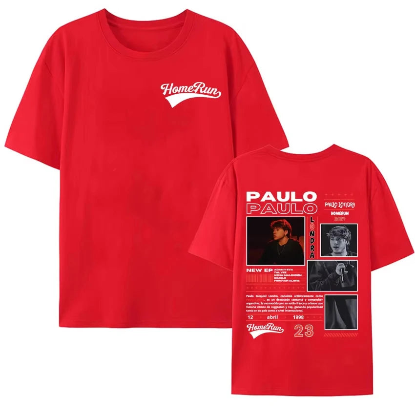 Paulo Londra Homerun Tour T-Shirt for Men and Women in Gothic Fashion