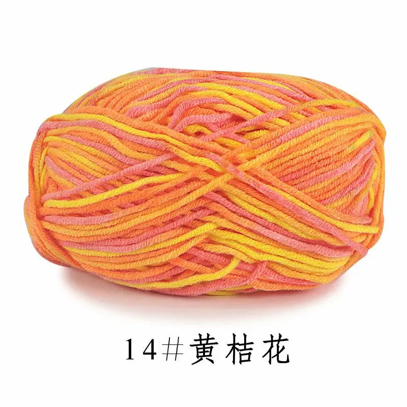 Milk Cotton Five Strand Gradual Change Wool Baby Knitting
