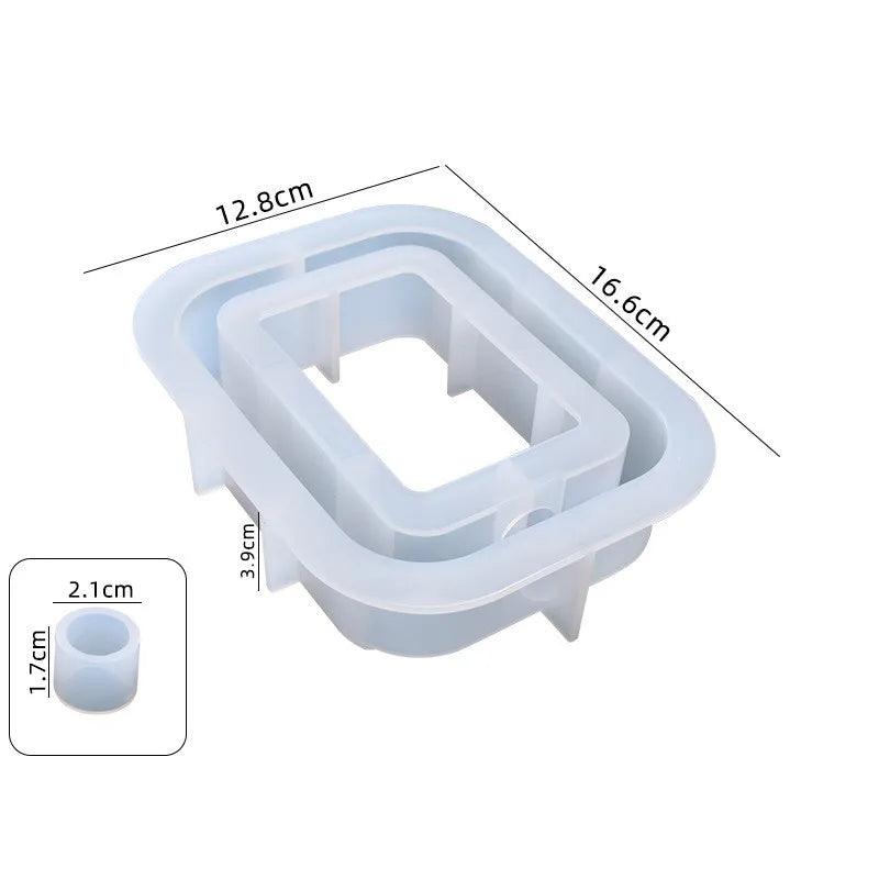 DIY Hydroponic Vase Silicone Mould Circular Arch Test Tube Water Culture Vase Gypsum Cement Mold Resin Dripping Mold Home Decor