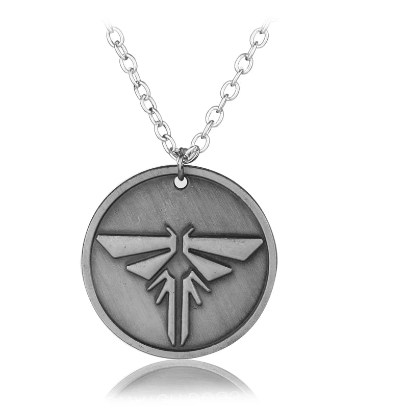 The Last Of Us Necklace The Last Survivors Round Grey Firefly Pendant Necklace For Men Fashion Accessories