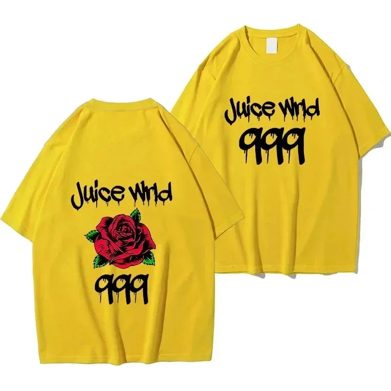 Rapper Juice Wrld 999 Short T Shirt Men's Women's Letter Printed Tshirts Y2k Casual Fashion Sportswear Summer Clothing