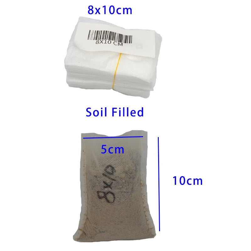 Biodegradable Nonwoven Fabric Nursery Plant Grow Bags Seedling Growing Planter Planting Pots Garden Eco-Friendly Ventilate Bag
