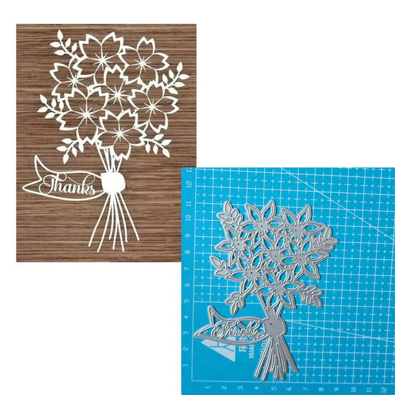 Flowers Trees Metal Cutting Dies Stencils For DIY Scrapbooking Decorative Embossing Handcraft Template
