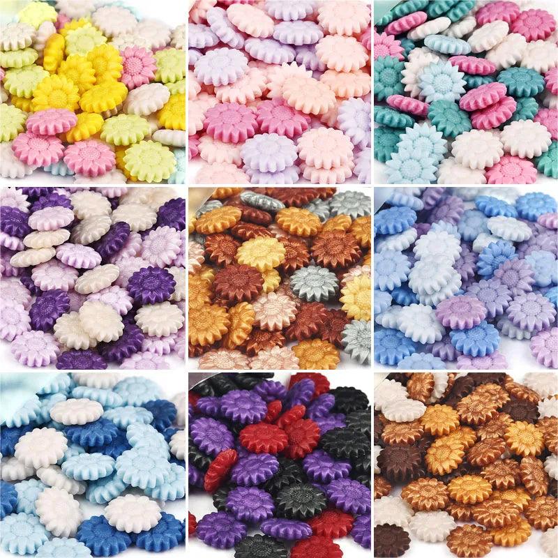 100Pcs/Bag Retro Sealing Wax Beads Sunflower Wax Seal Stamp Bead DIY Scrapbooking Cards Party Invitation Crafts Decoration - Winord