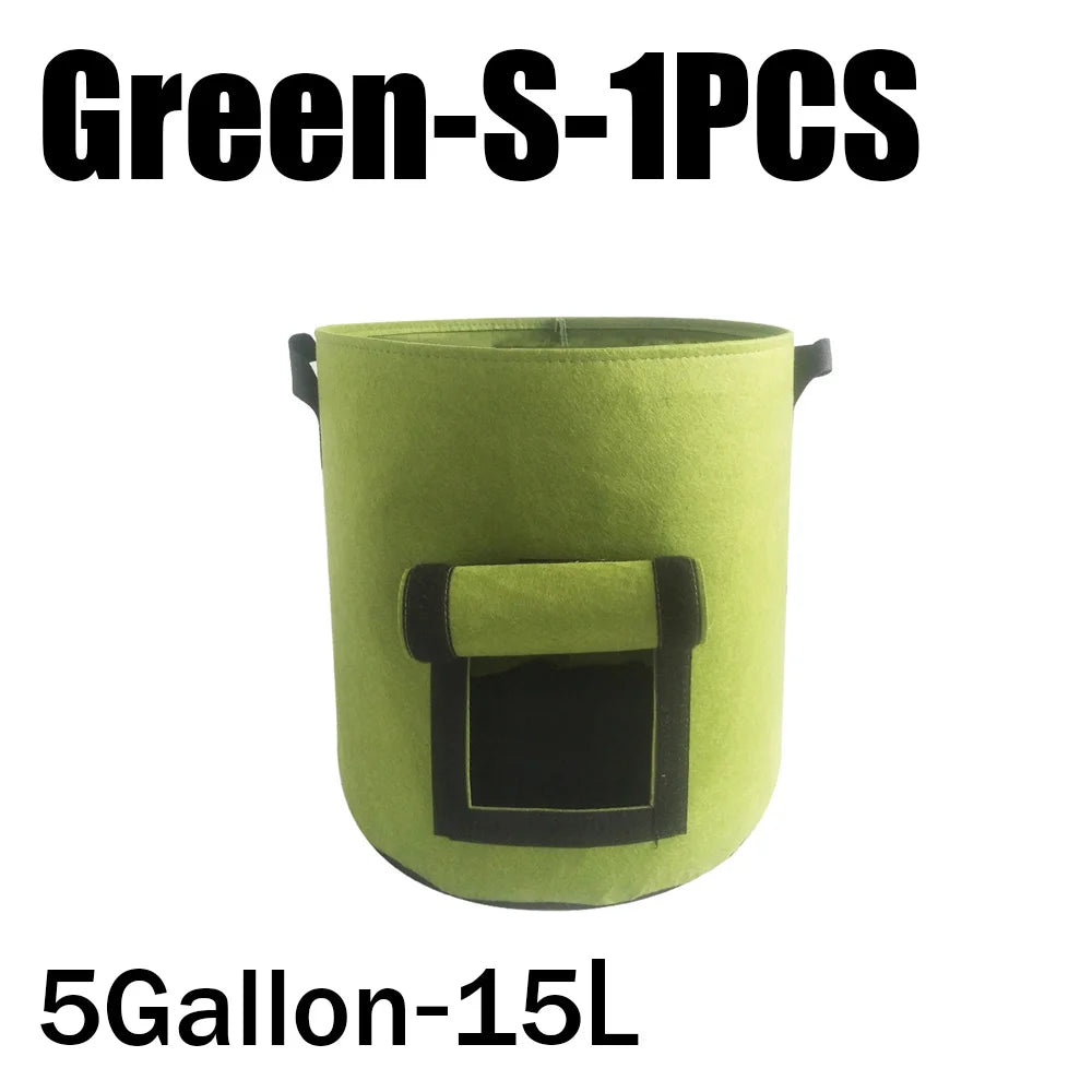 3Styles Felt plant grow bags nonwoven fabric garden potato pot greenhouse vegetable growing bags moisturizing vertical tools