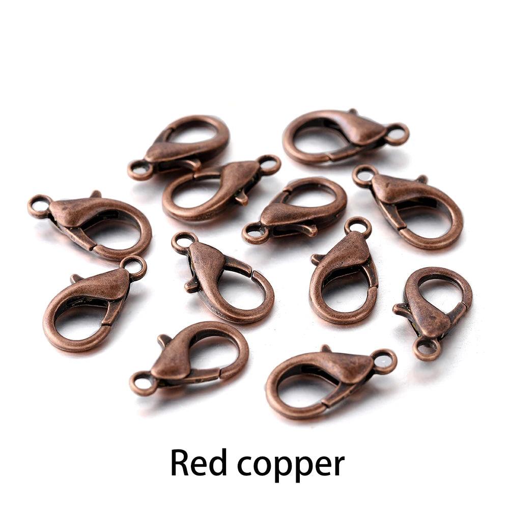 100pcs/lot Metal Lobster Clasps for Bracelets Necklaces Hooks Chain Closure Accessories for  DIY Jewelry Making Findings