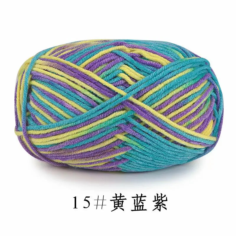 Milk Cotton Five Strand Gradual Change Wool Baby Knitting