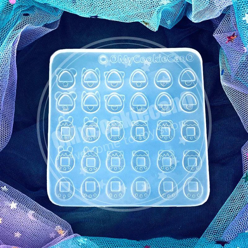 DIY Full Transparent Cute Mini 30 Even Game Console Candy Crystal Epoxy Resin Mold Cat Claw Food Grade Silicone Mold