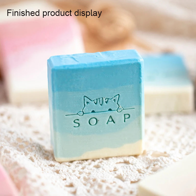 Soap Stamp Creative Plants Cute Animal Series Resin Soap Making Stamp DIY Handmade Crafts Transparent Seal Scrapbooking Supplies