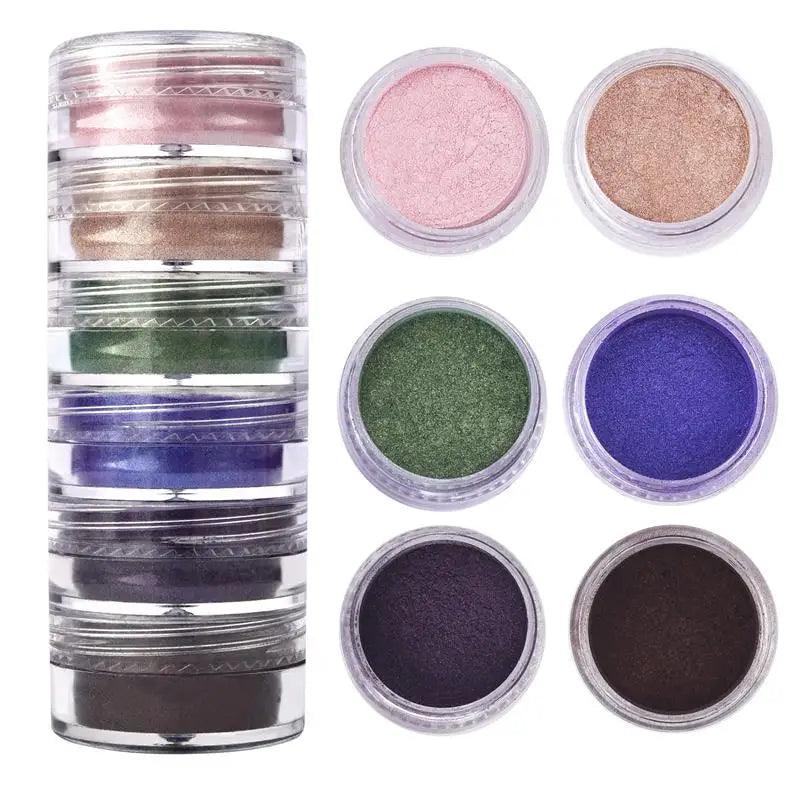 6 Colors/Set Pearlescent Powder Resin Pigment Natural Mica Mineral Powder DIY Epoxy Resin Dye Jewelry Making Makeup Supplies