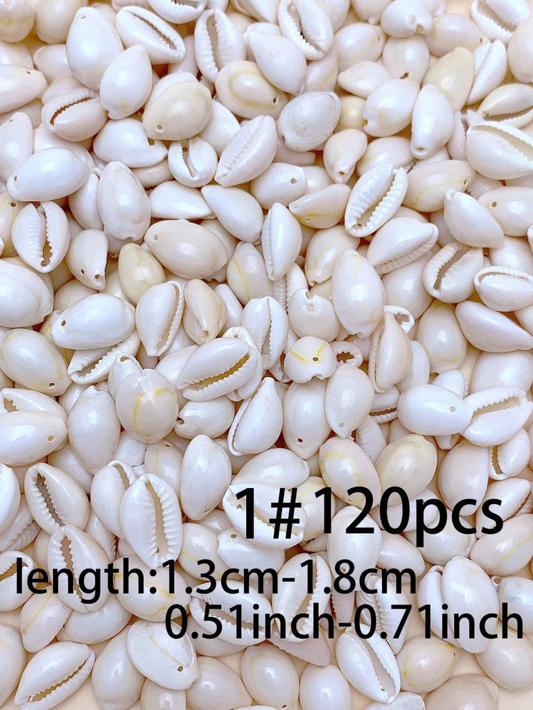 30/60/120pcs natural handmade diy with hole shell suitable for bracelet necklace earrings pendant jewelry accessories