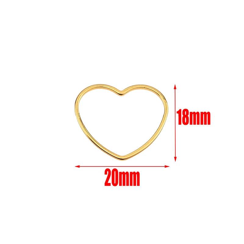 10pcs Stainless Steel Charms Connectors Hollow Frame Bezel Cross Moon for DIY Casting Necklaces Earrings Jewelry Making Supplies
