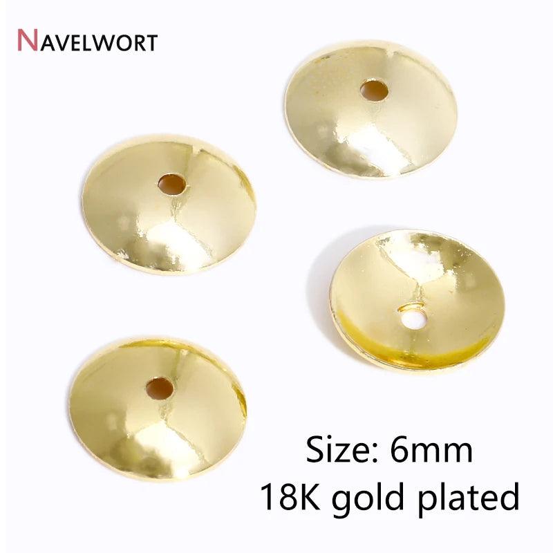 14K/18K Gold Plated Brass Bead Caps,Caps For Beads,Flower Bead Caps For Jewelry Making,Caps For Bracelet,Accessories For Jewelry