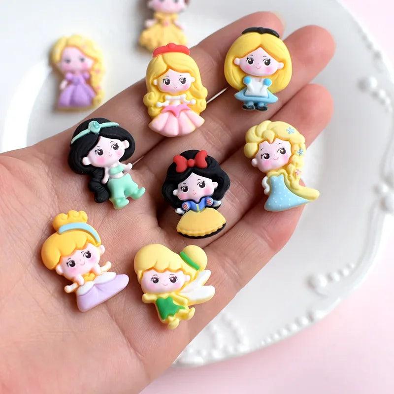 Disney Princess Frozen Elsa Anna Cartoon Flat Back Scrapbook Kawaii DIY Jewelry Phone Cases Accessories Embellishments Decorate