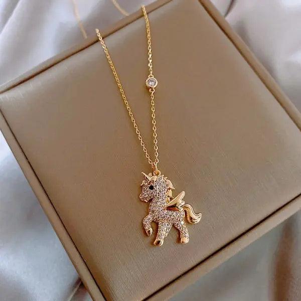 Stainless Steel Blue Hummingbird Pendant Necklace For Women Girls Fashion Clavicle Chain Choker Aesthetic Jewelry Birthday Gifts
