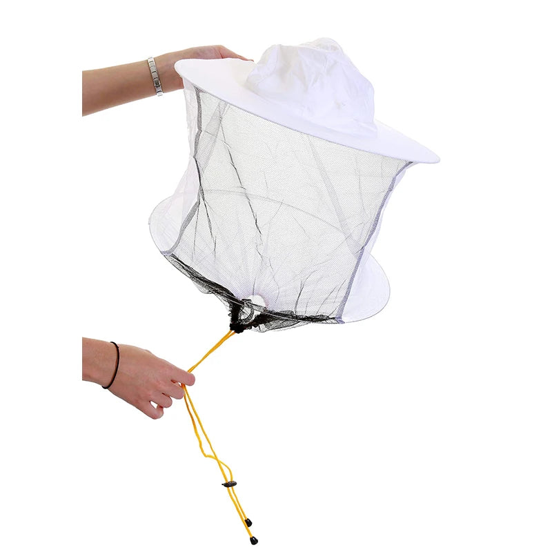 White Bee Hat White Bee Hat Beekeeping Hat Double Wire Hat Beekeeping Protective Apparatus