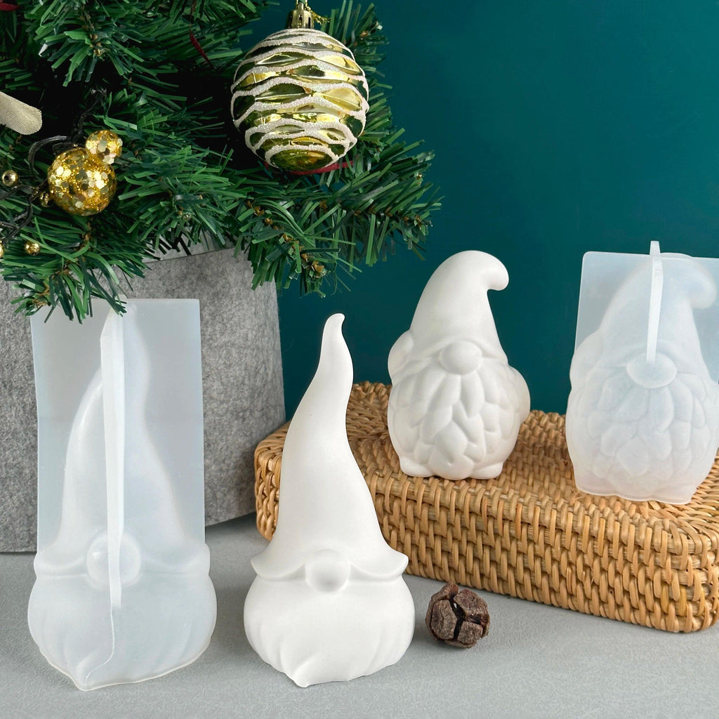Santa Beard Faceless Gnome Silicone Mold Table Ornament DIY 3D Santa Claus Soap Mold Handmade Christmas Decoration New For Chris