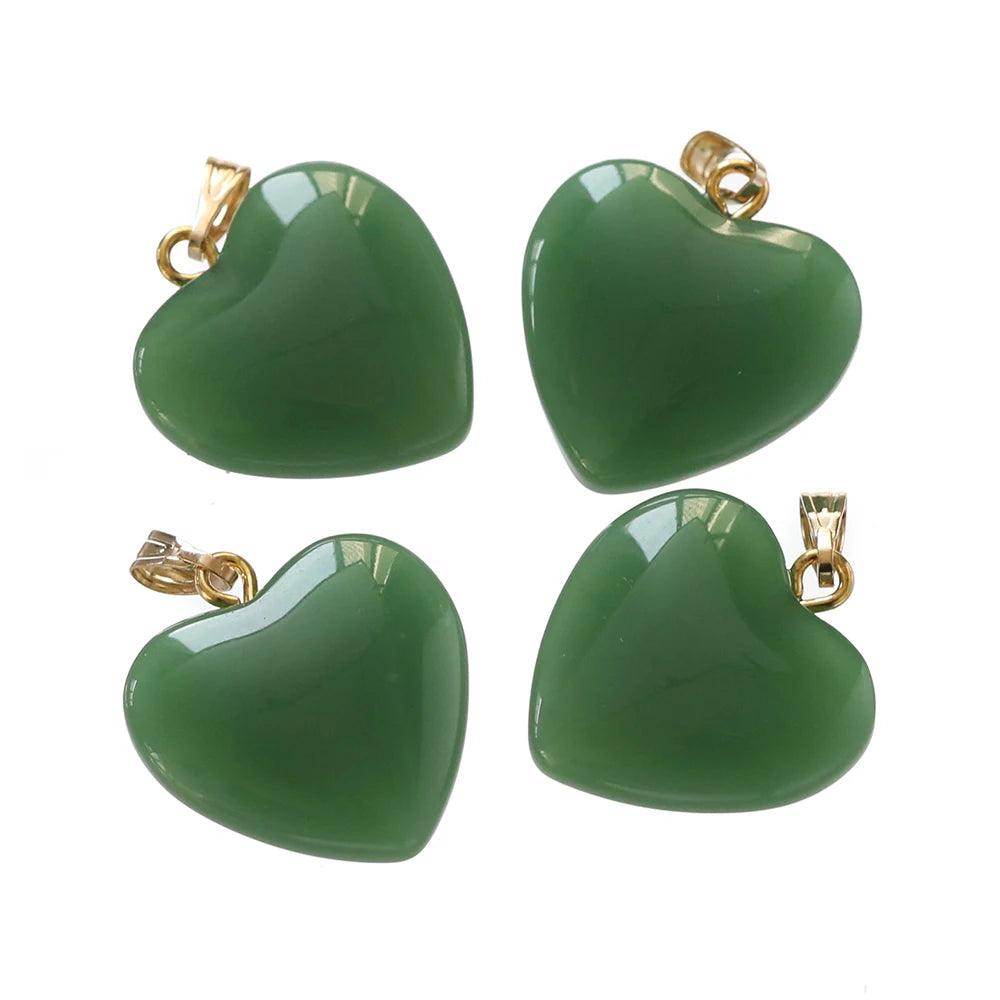 10Pcs 20x22mm Czech Lampwork Crystal Glass Heart Beads Charms pendant DIY Handmade Jewelry Making Necklaces Earrings Supplies