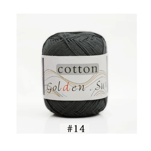 100 Percent Cotton Yarn for Hand Knitting and Crochet 8 Ply Worsted Soft Yarn for Sweaters and Blankets 50g 200m