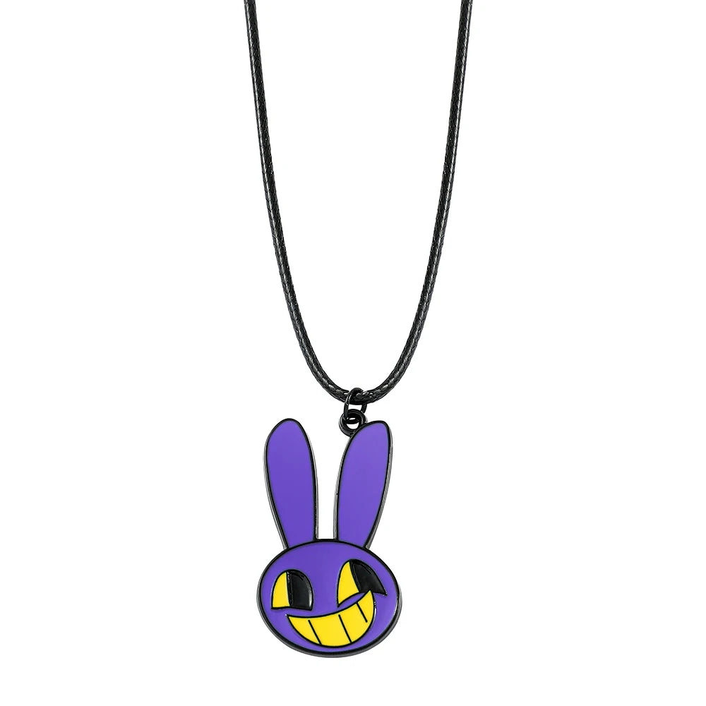 Creative Anime The Amazing Digital Circus Figure Pendant Necklaces for Women Men Kids Fans Collection Cosplay Accessories Gifts