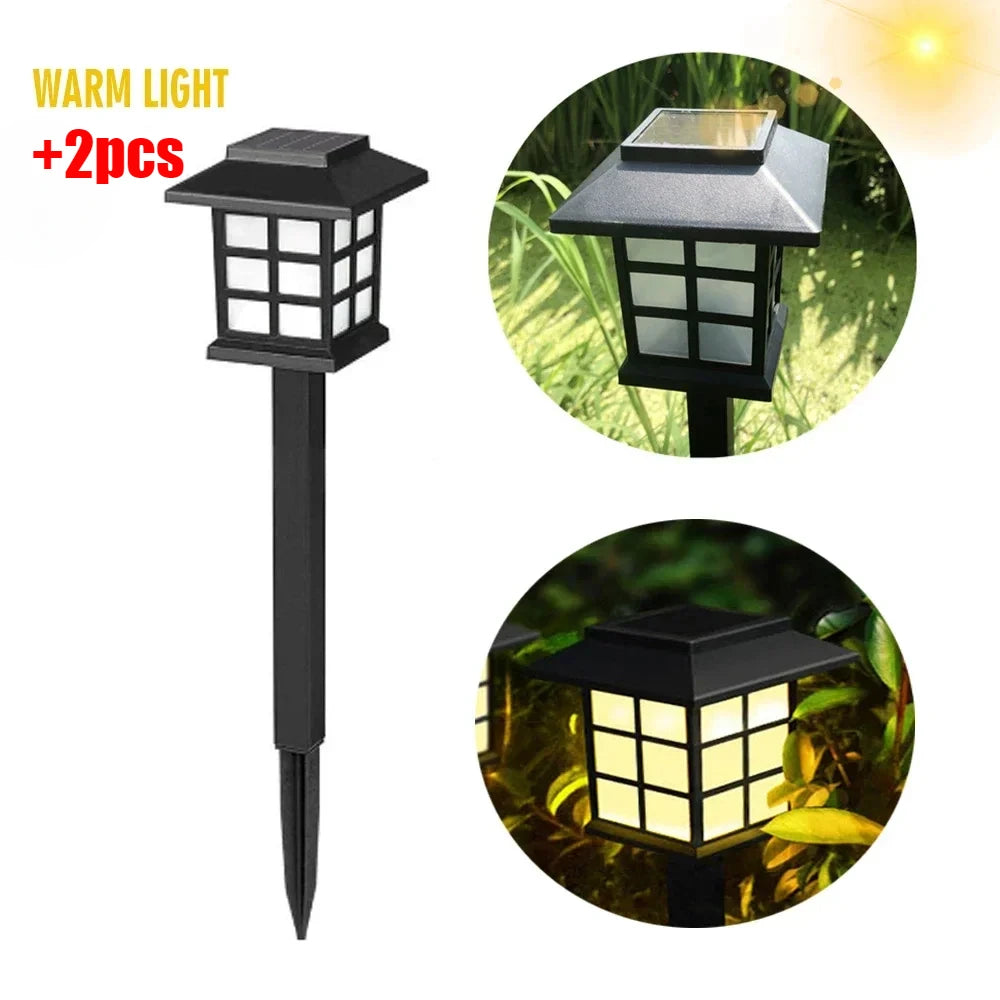 Outdoor Solar Lights Garden Lights Solar Powered Lamp Lantern Waterproof Landscape Lighting Pathway Yard Lawn Garden Decoration