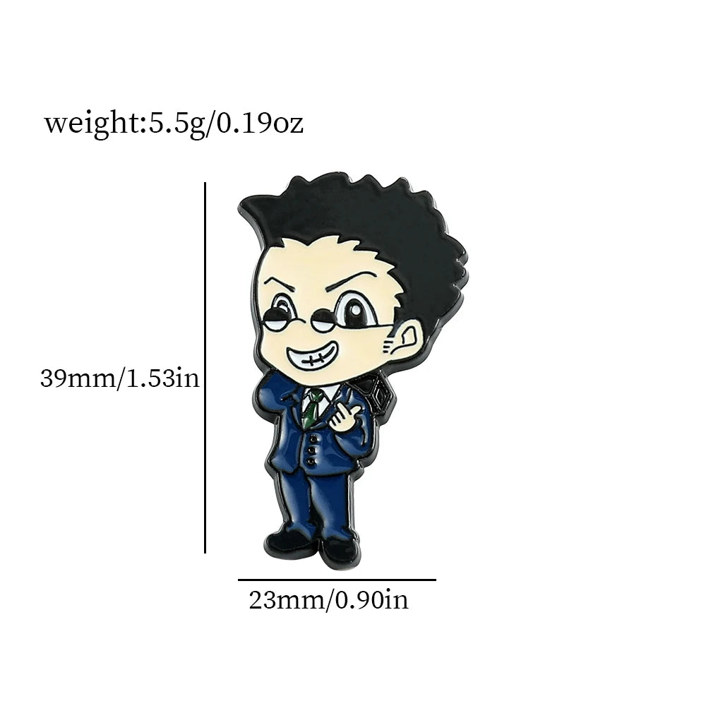 Anime Hunter X Hunter Brooch Character Metal Enamel Badge Clothing Backpack Lapel Pin Women Men Jewelry Accessory Gift