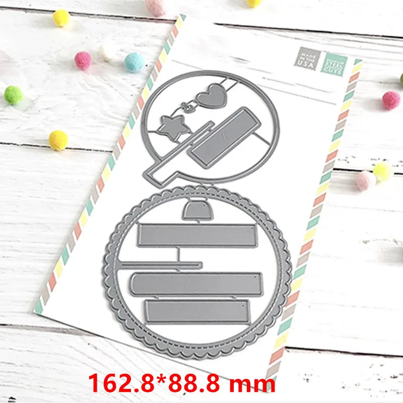 Happy Birthday Word Cutting Dies Sweet Feline Metal Die Cuts for DIY Scrapbooking Album Card Making Decoration