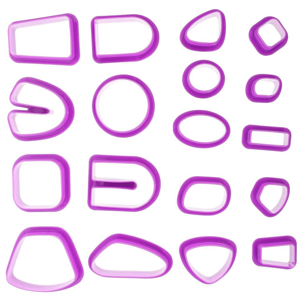 18 Pcs Clay Mold DIY Supply Pottery Cutters Earring Making Kit Polymer Tool Round Cookie Jewelry for Tools Earrings Knife