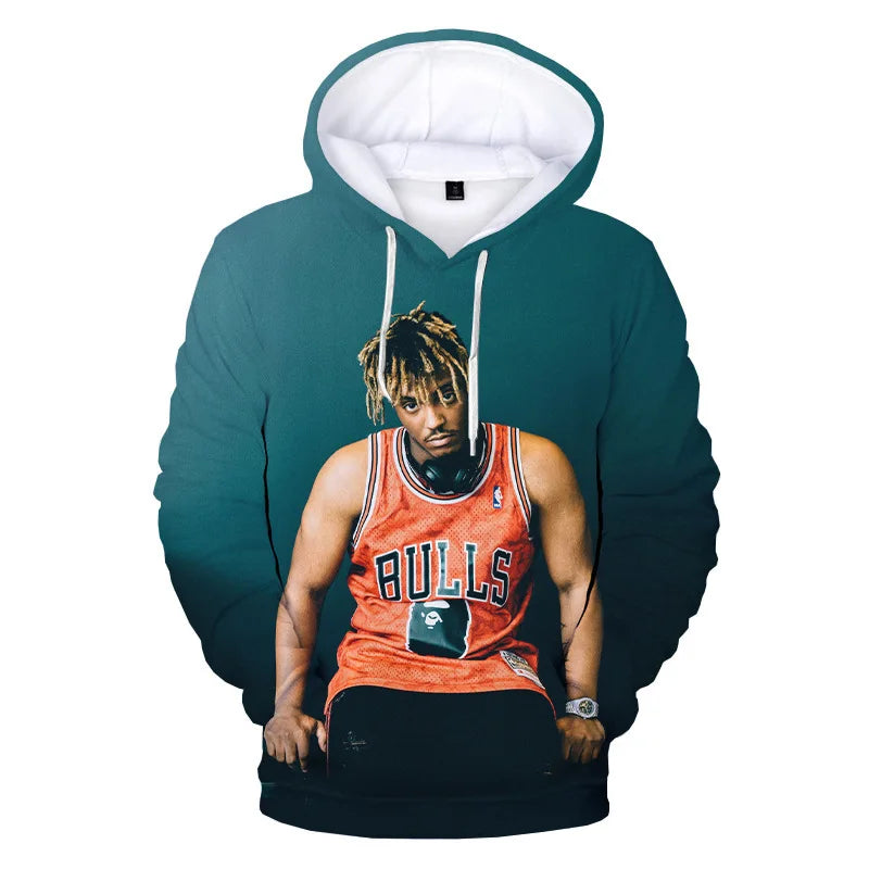 Juice WRLD Hoodies Men Women Hooded Sweatshirts Fashion Hip Hop Casual Pullovers Autumn Boys Girls Black Streetwear Juicewrld