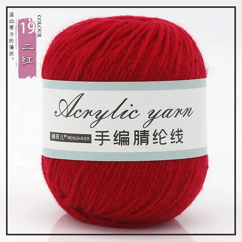 Four Strands Acrylic Knitting Yarn For DIY Handwoven Starter