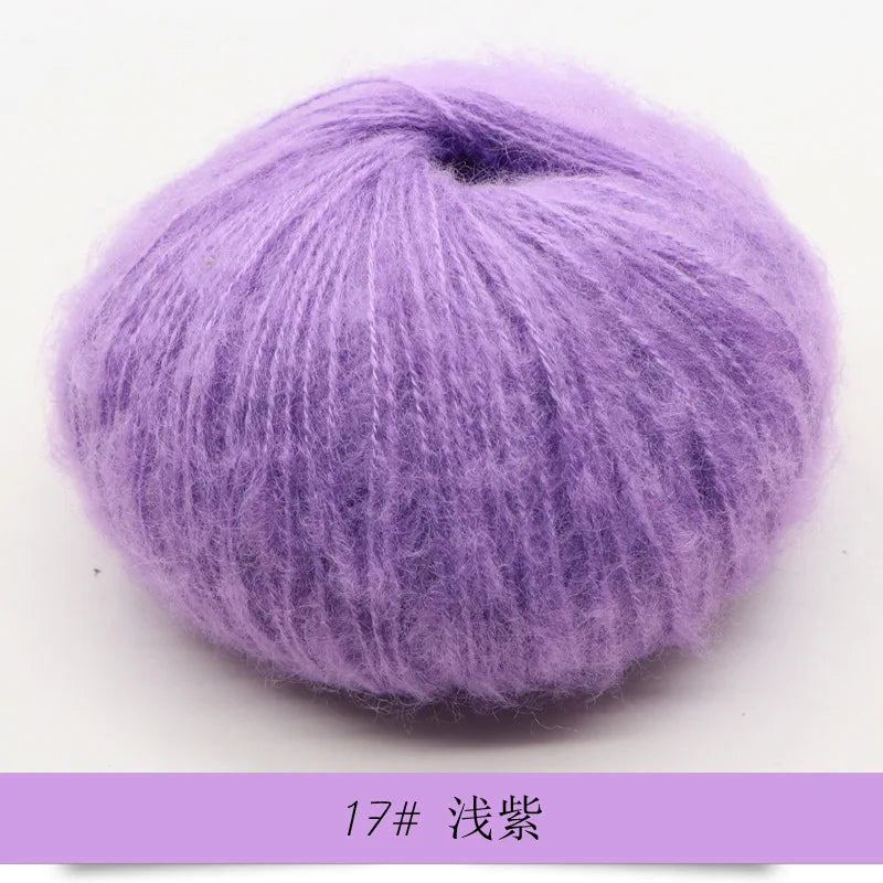 Mohair Yarn 25g Soft Knit Wool For Scarves And Sweaters