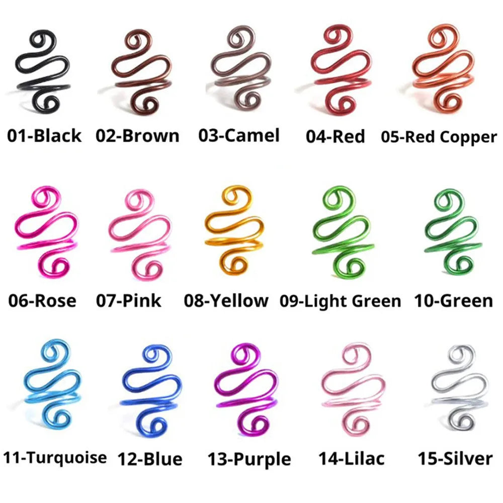 1PCS Knitted Sweater Ring Wrapped Hook Knitted Ring Electrophoretic Color Hook And Thread Auxiliary Ring