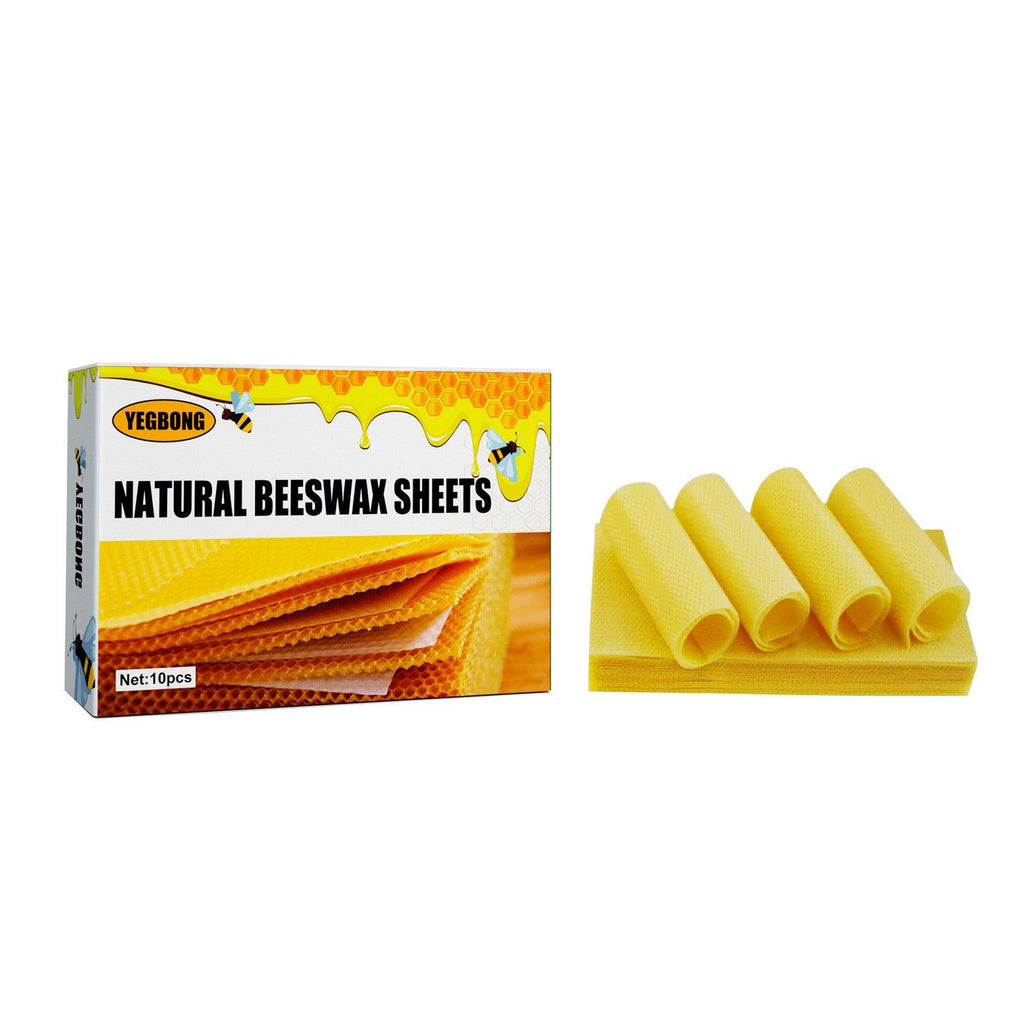 10 Pcs Beeswax Sheets, Beeswax Foundation Sheets , Beeswax For Candle Making Natural Wax Foundation For Bee Frames