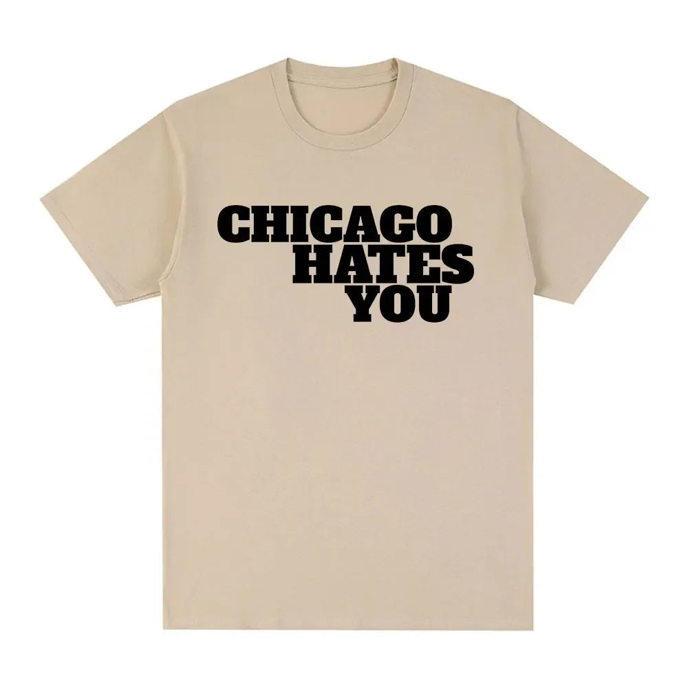 Rapper Chief Keef Chicago Hates You Women's Oversized Hip Hop T-Shirt Casual Short Sleeve Fashion